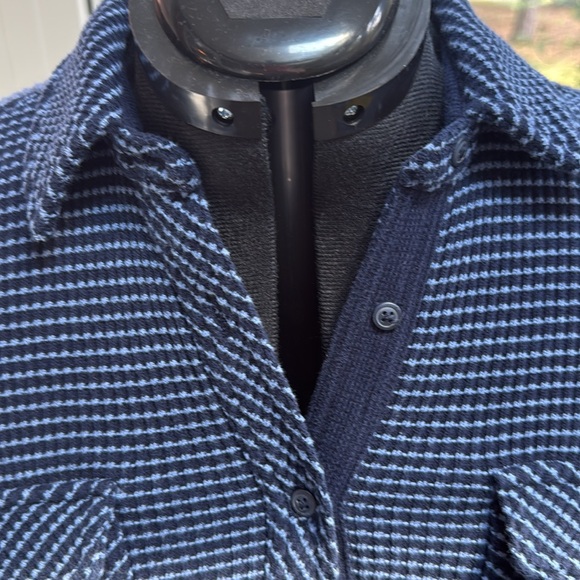 Aerie Lumberjane Waffle Shirt Oversized Button Down Shirt Jacket Sz XS - Picture 2 of 4